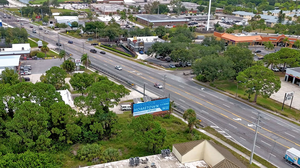 BMRE Billboard Drone pan Hyperlapse